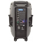 QTX Mixcab-15 Portable Mixer PA, 4 Channel Mixer c/w FX